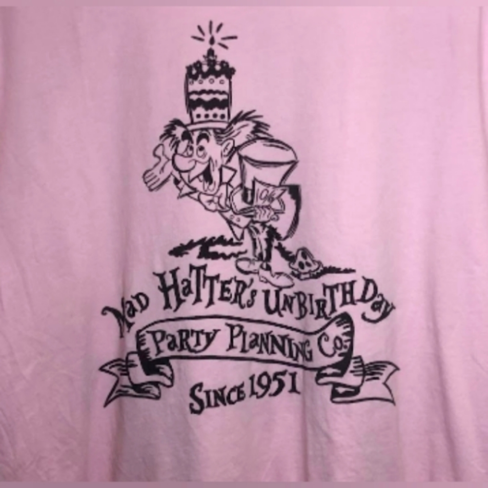 Alice in Wonderland Mad Hatter Bella Canvas Graphic T-Shirt XL